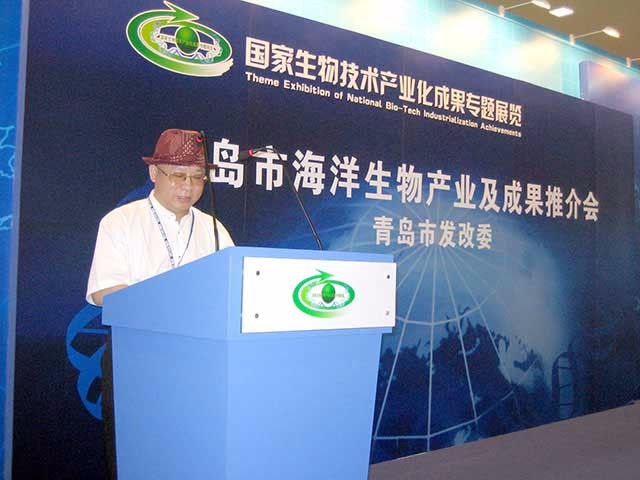 ●董事長(zhǎng)介紹科研成果